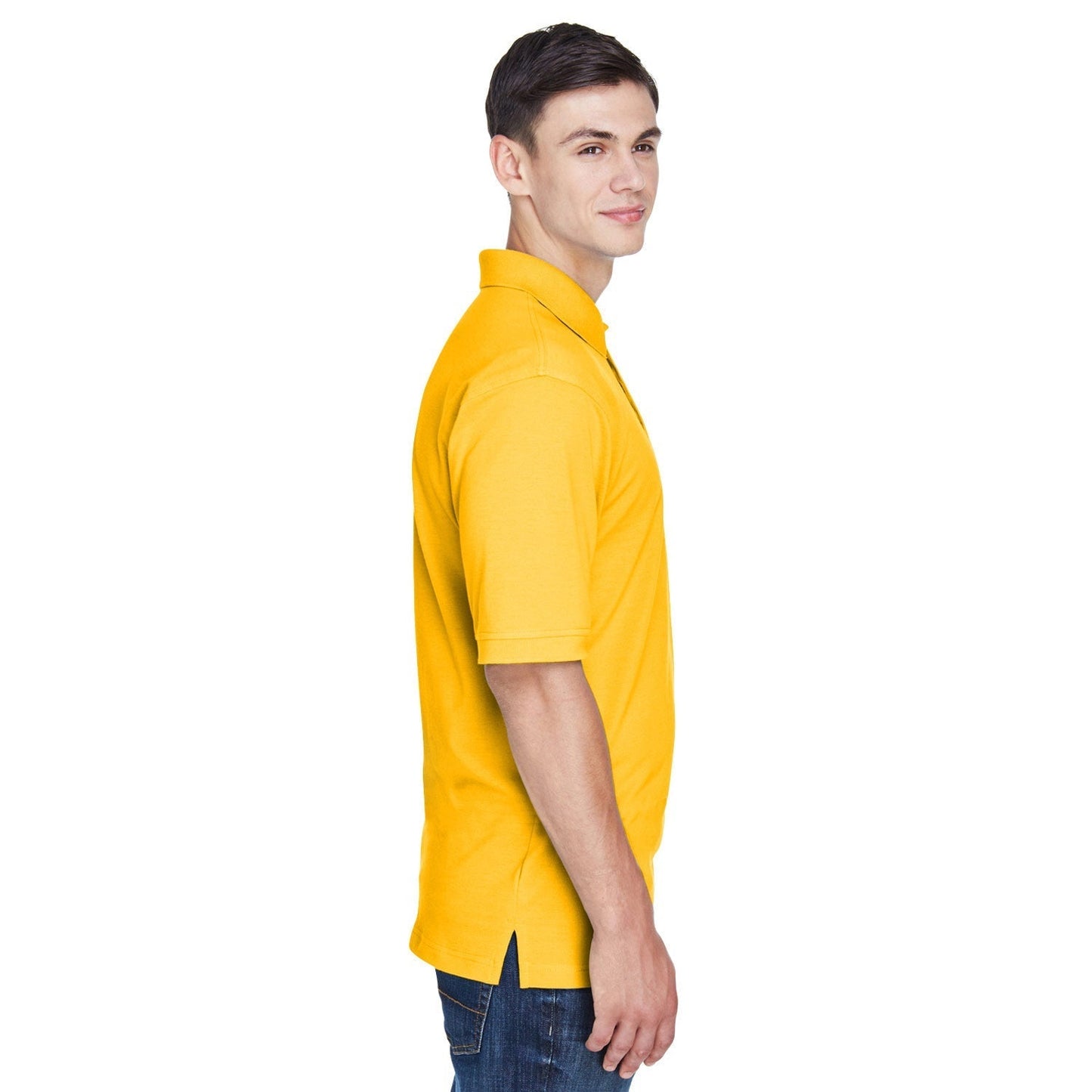 Black Polo Shirt - Harriton - Easy Blend Fabric