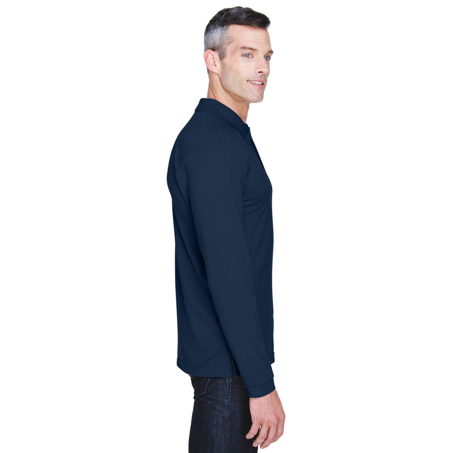 Black Polo Shirt - Harriton - Easy Blend Comfort