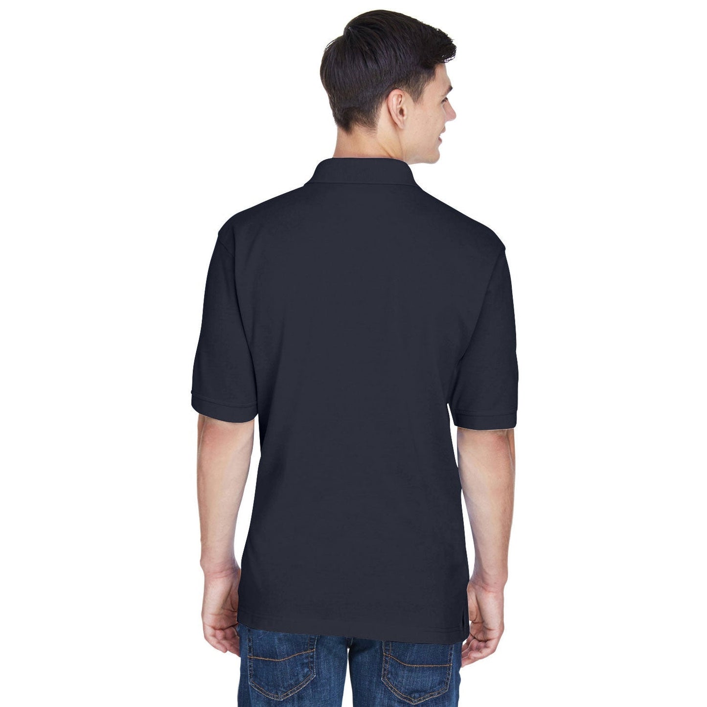 Black Polo Shirt - Harriton - Easy Blend Fabric