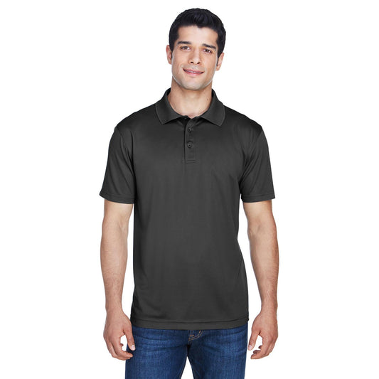 Black Polo Shirts - Harriton - Breathable Polyester