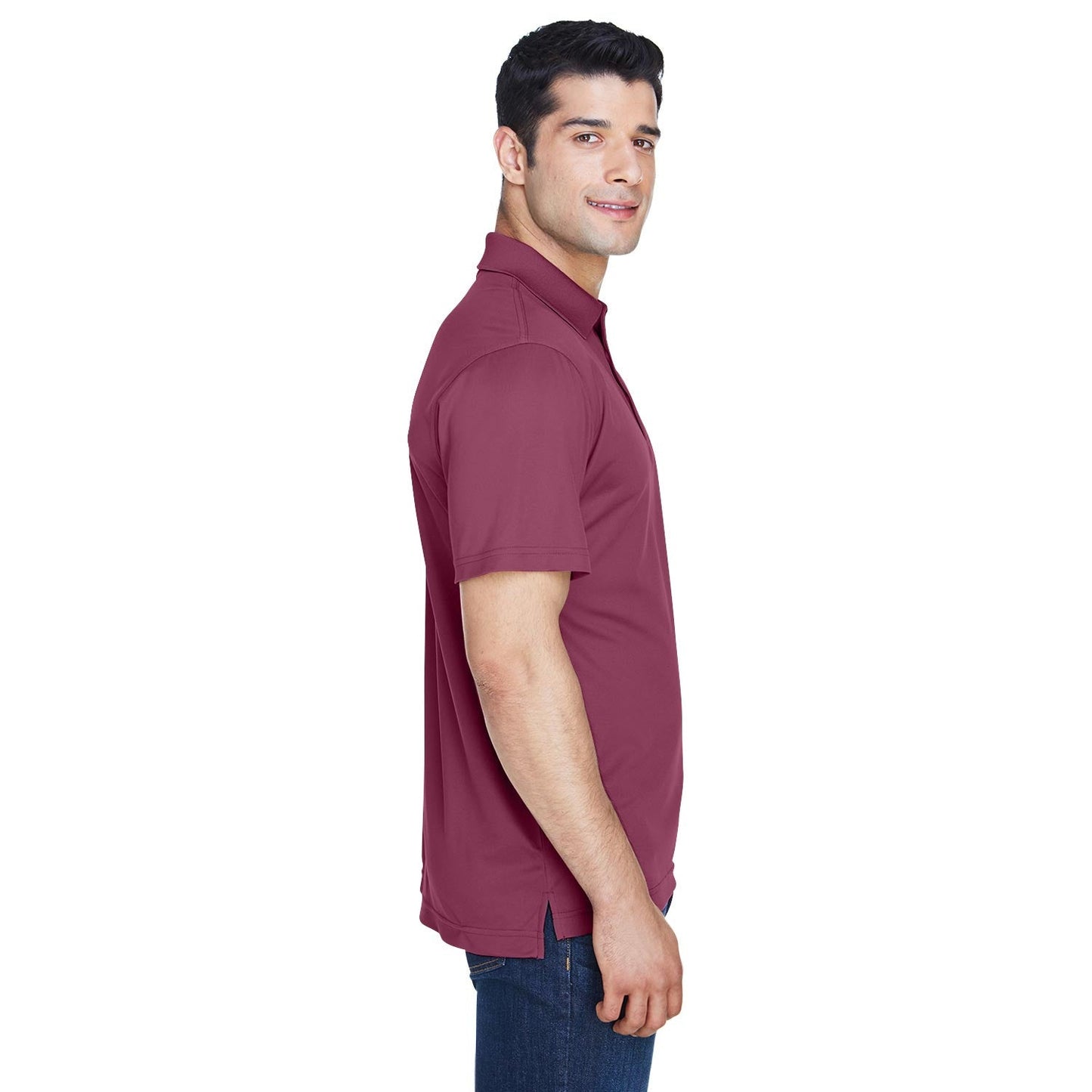 Black Polo Shirts - Harriton - Breathable Polyester