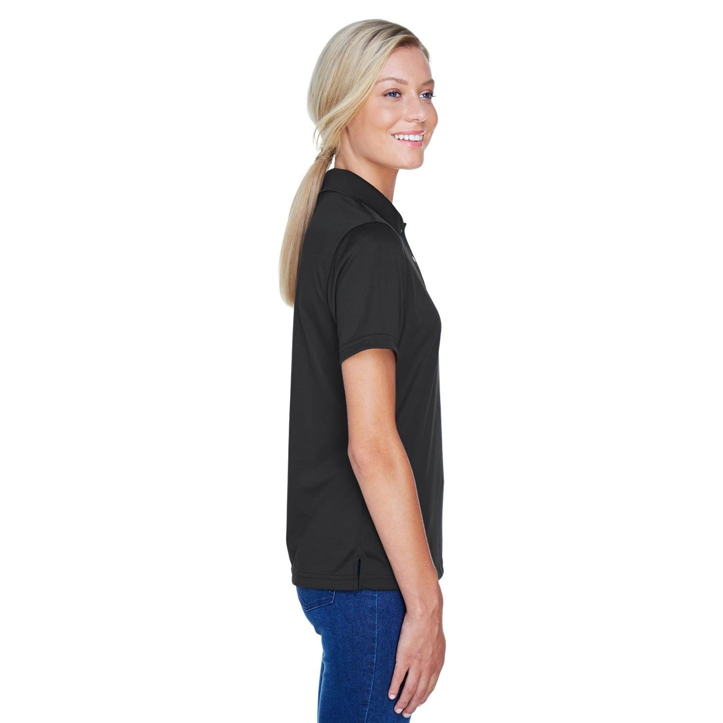 Black Polo Shirts - Harriton - Snag Protection Plus
