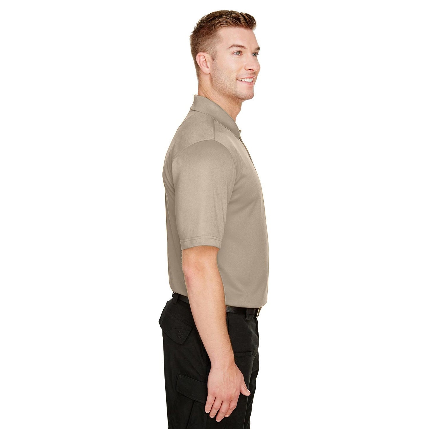Black Polo Shirt - Harriton - Snag Protection Plus