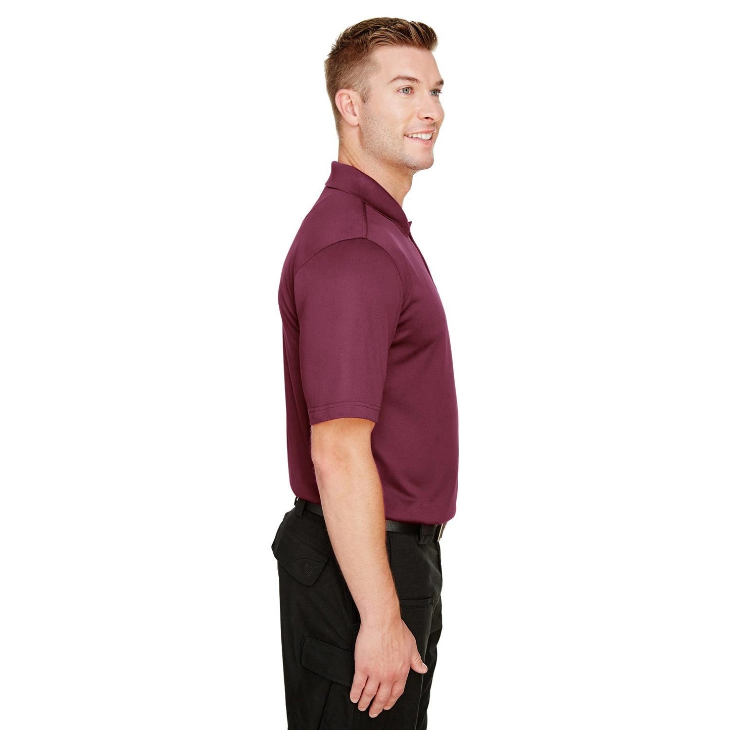 Black Polo Shirt - Harriton - Snag Protection Plus