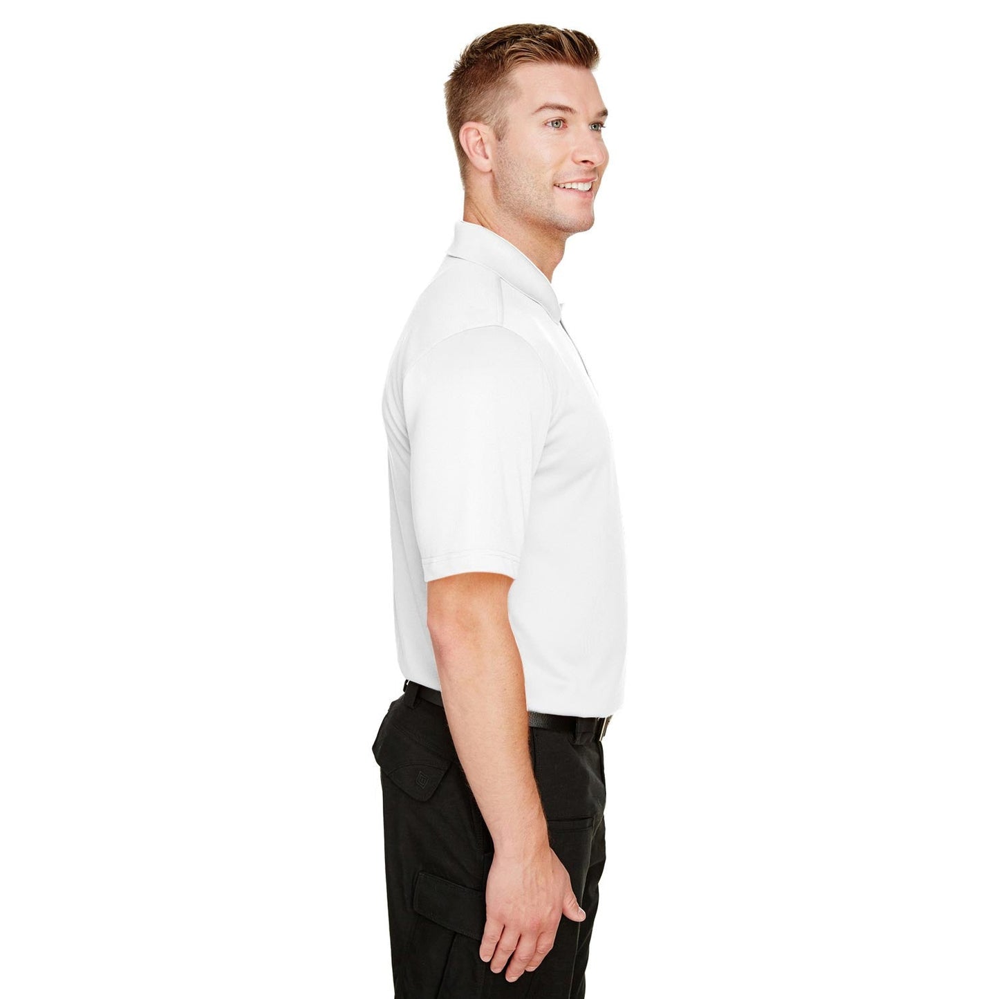 Black Polo Shirt - Harriton - Snag Protection Plus