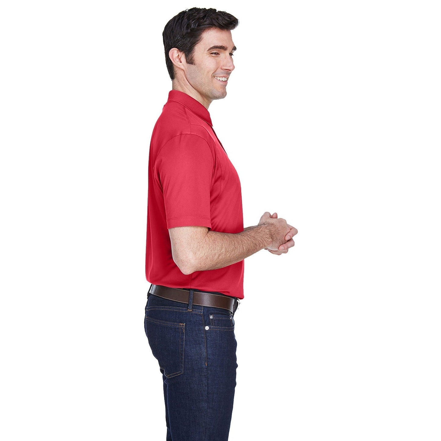 Black Polo Shirt - Harriton - Moisture-Wicking Quality