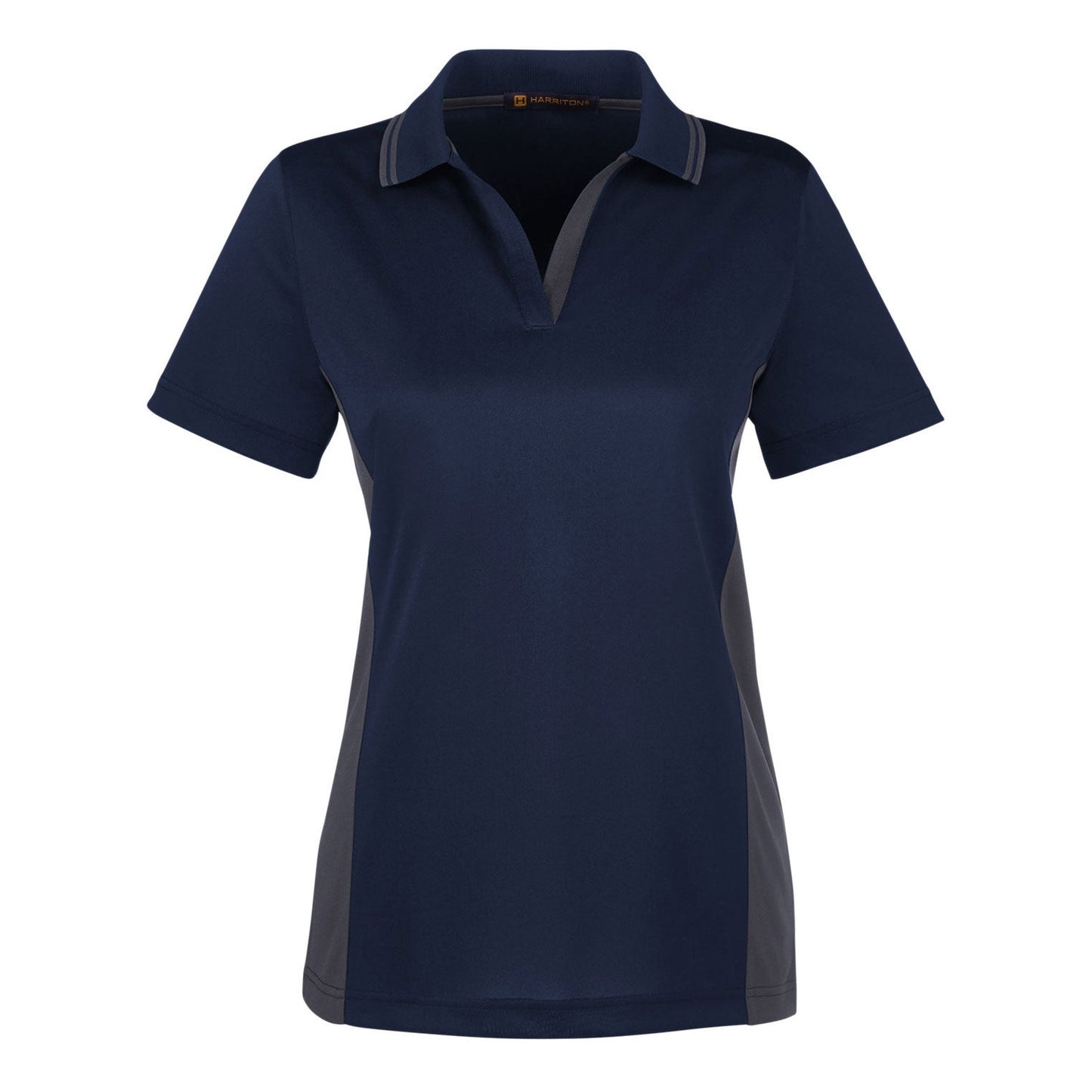 Black Charcoal Polo Shirt - Harriton - Snag Protection Plus