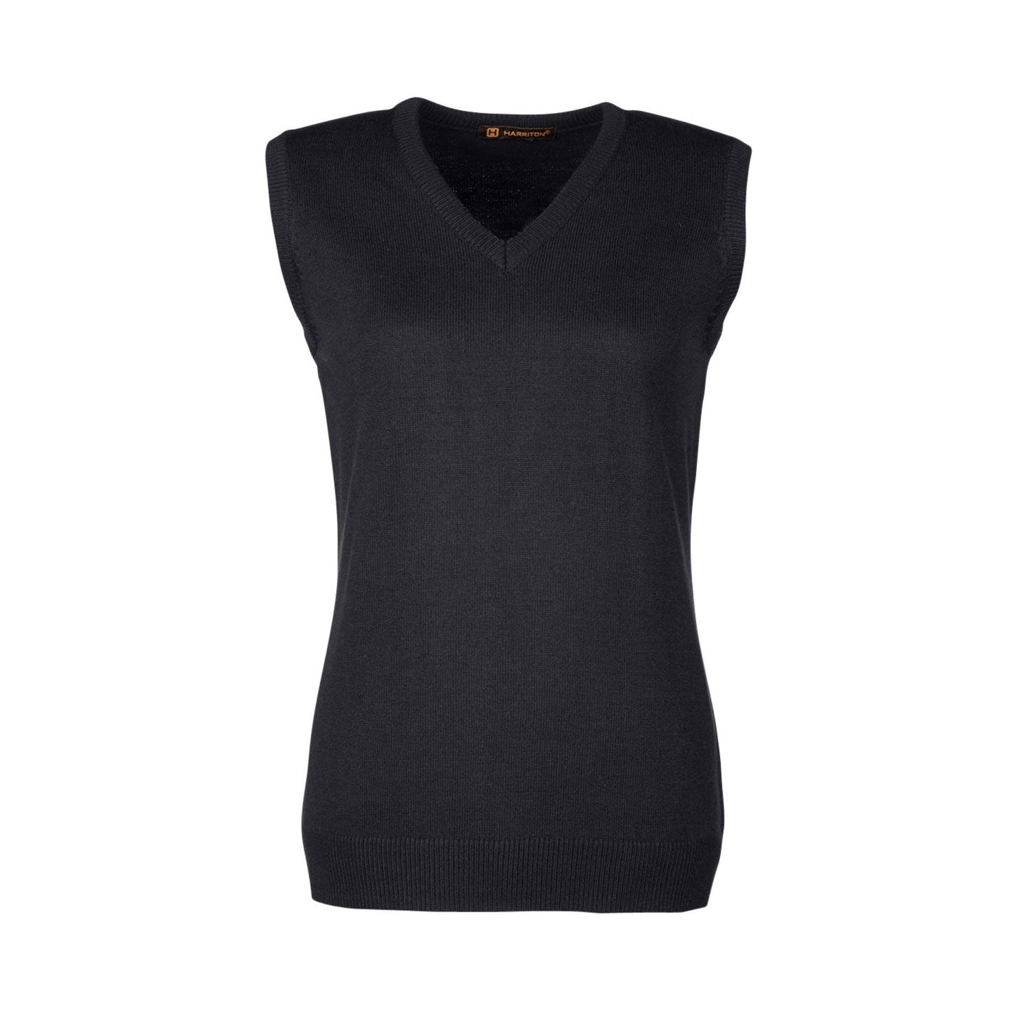 Black Vests | Black Pilbloc Sweater - Harriton - Anti-Pill