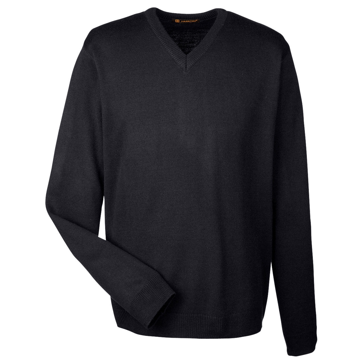 Black Sweaters - Harriton - Durable Acrylic Knit