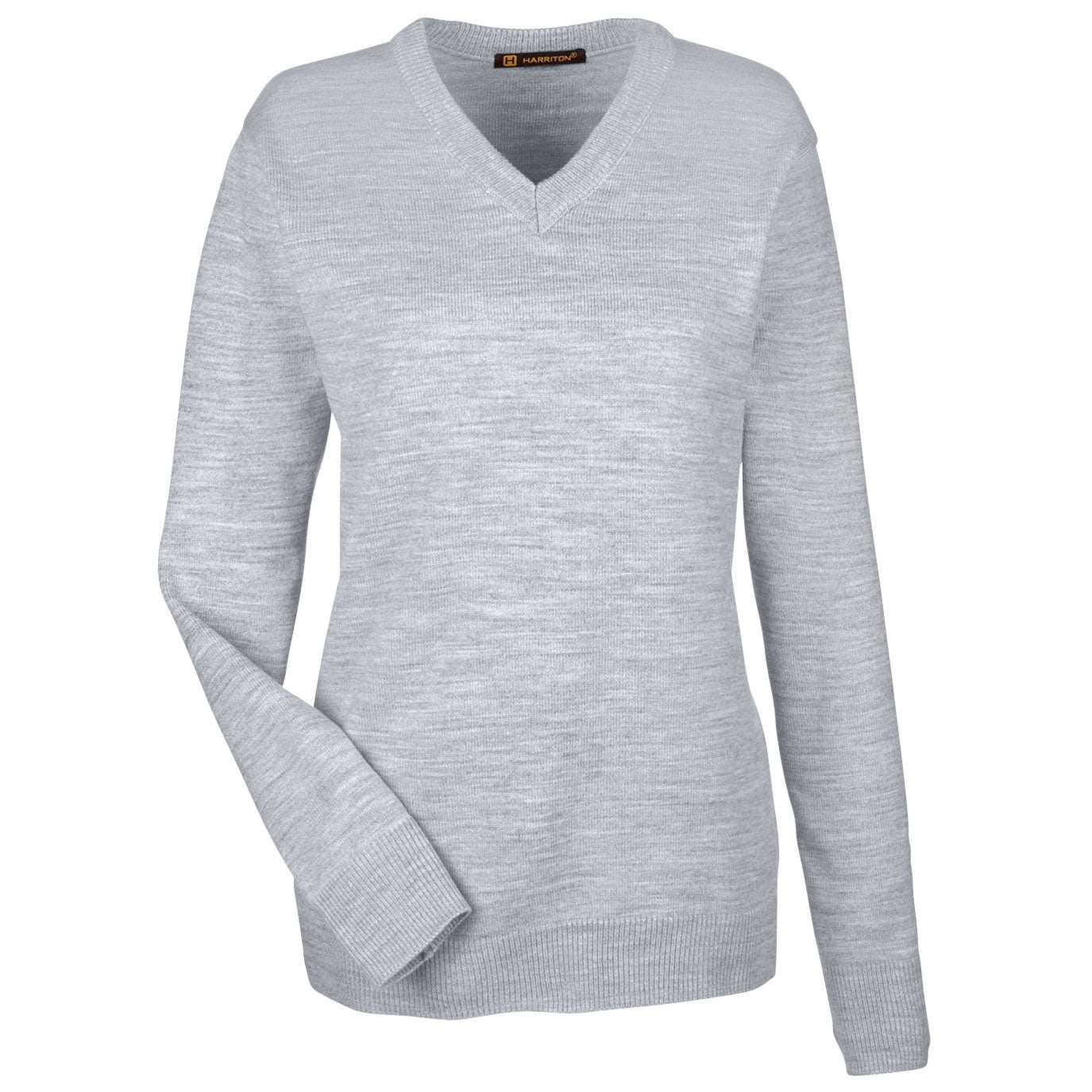 Black Sweaters - Harriton - V-Neck Acrylic Blend
