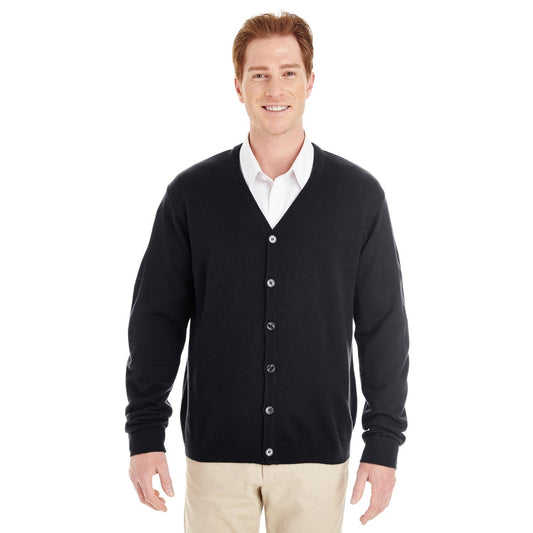 Black Cardigans - Harriton - V-Neck Button Style