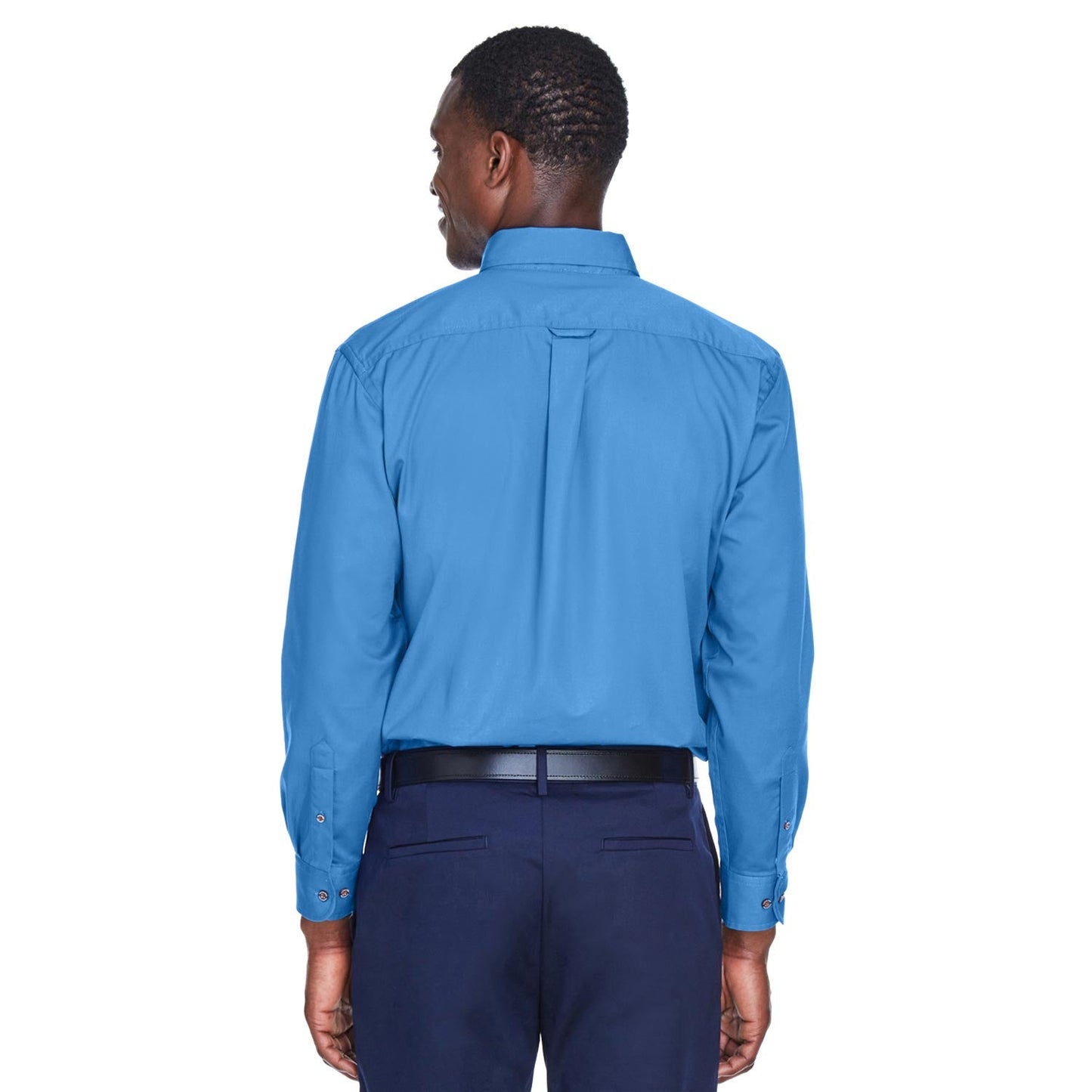 Black Button Up Shirts - Harriton - Easy Blend Twill