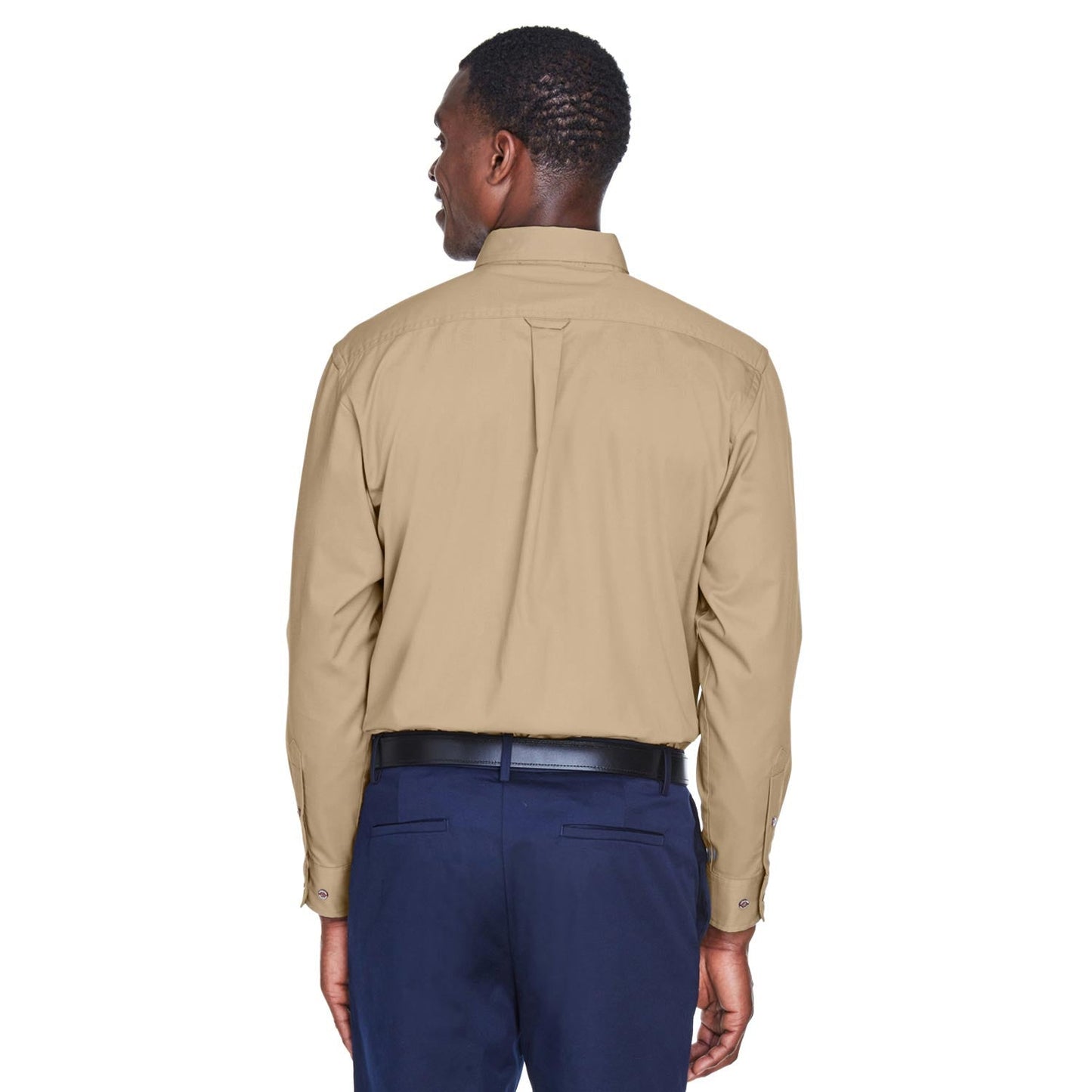 Black Button Up Shirts - Harriton - Easy Blend Twill