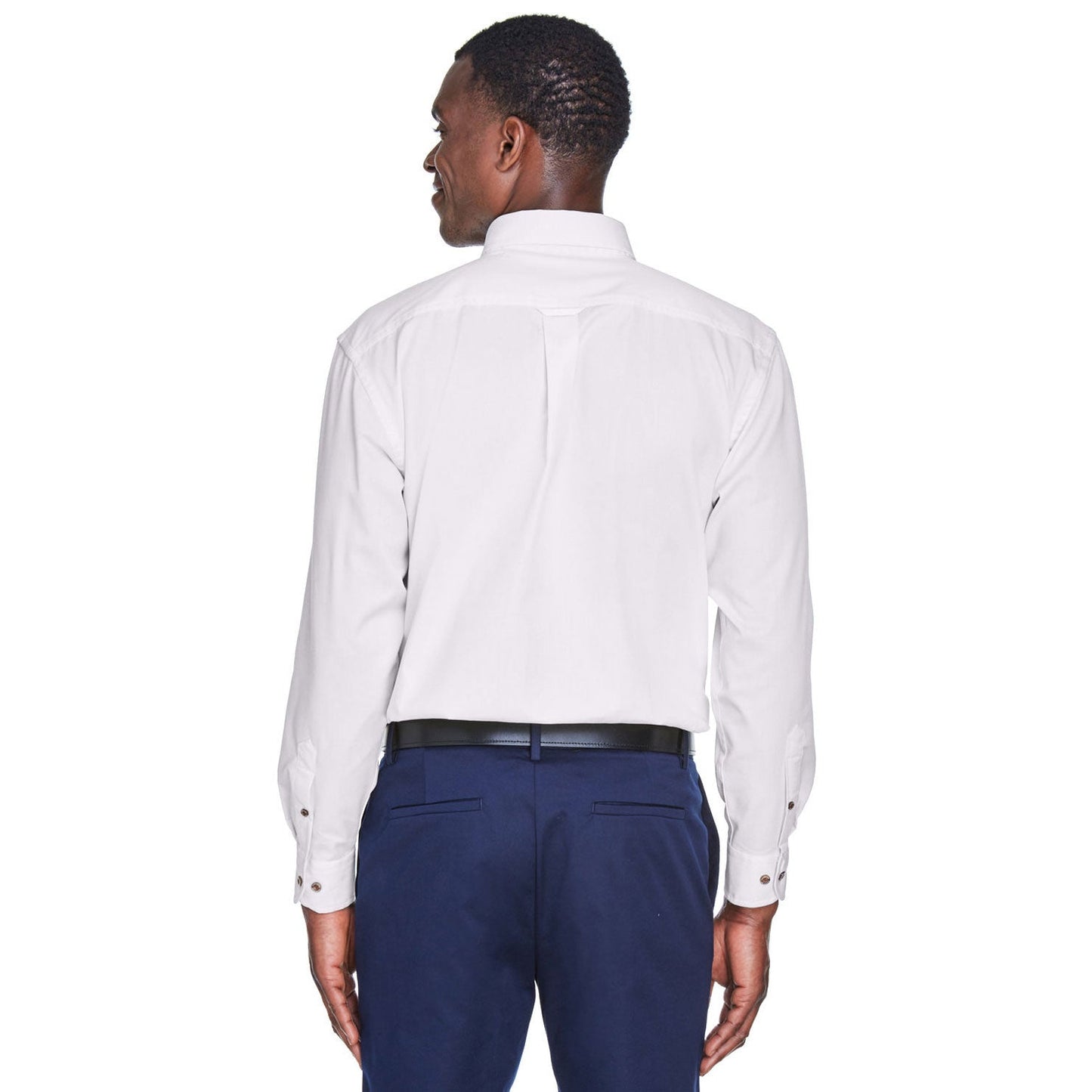 Black Button Up Shirt - Harriton - Stain Resistant