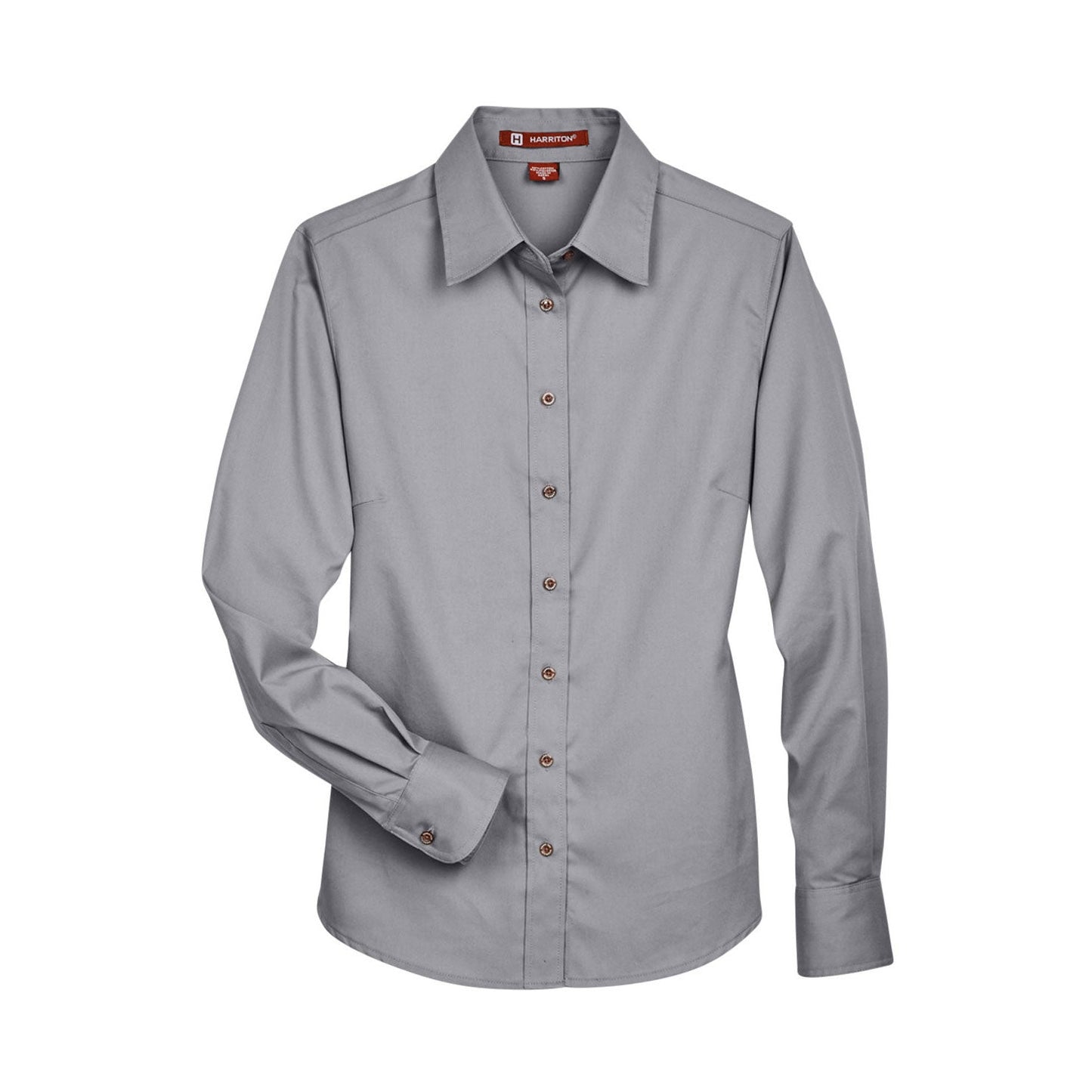 Black Button Up Shirts - Harriton - Easy Blend Twill