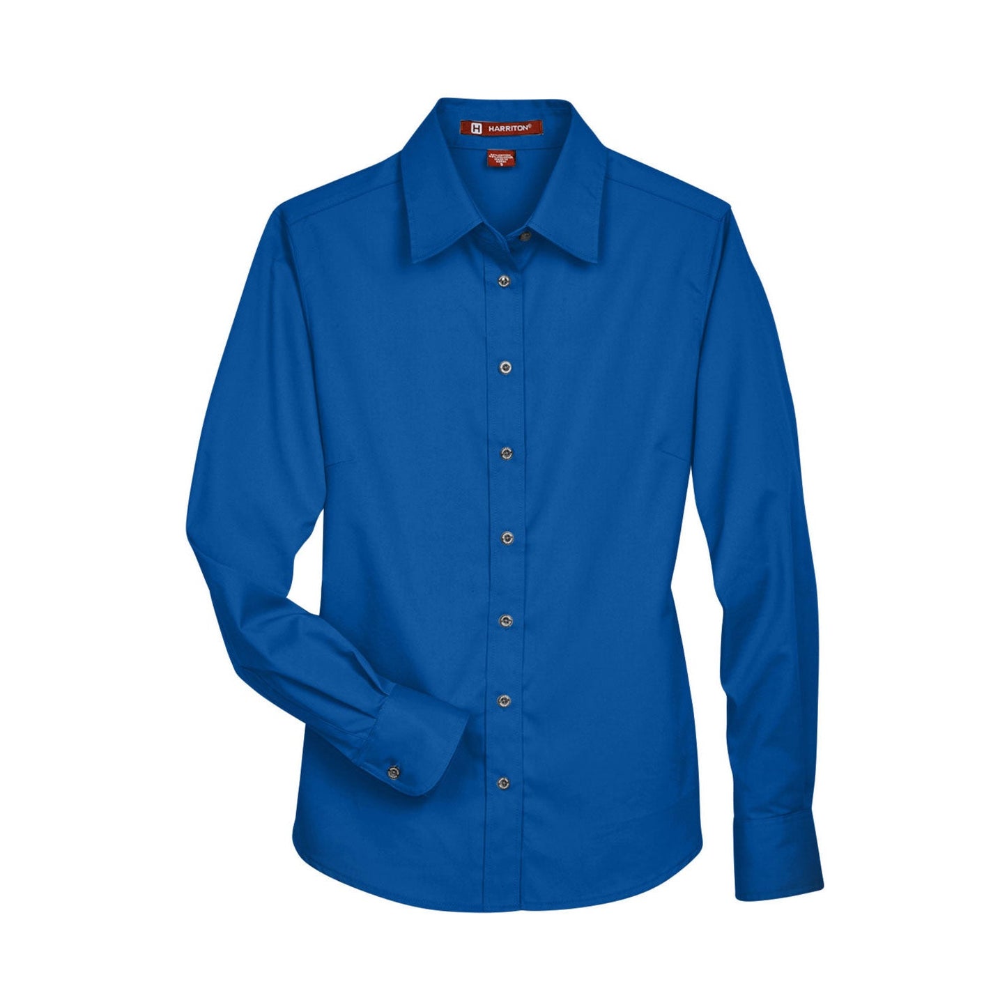 Black Button Up Shirts - Harriton - Easy Blend Twill