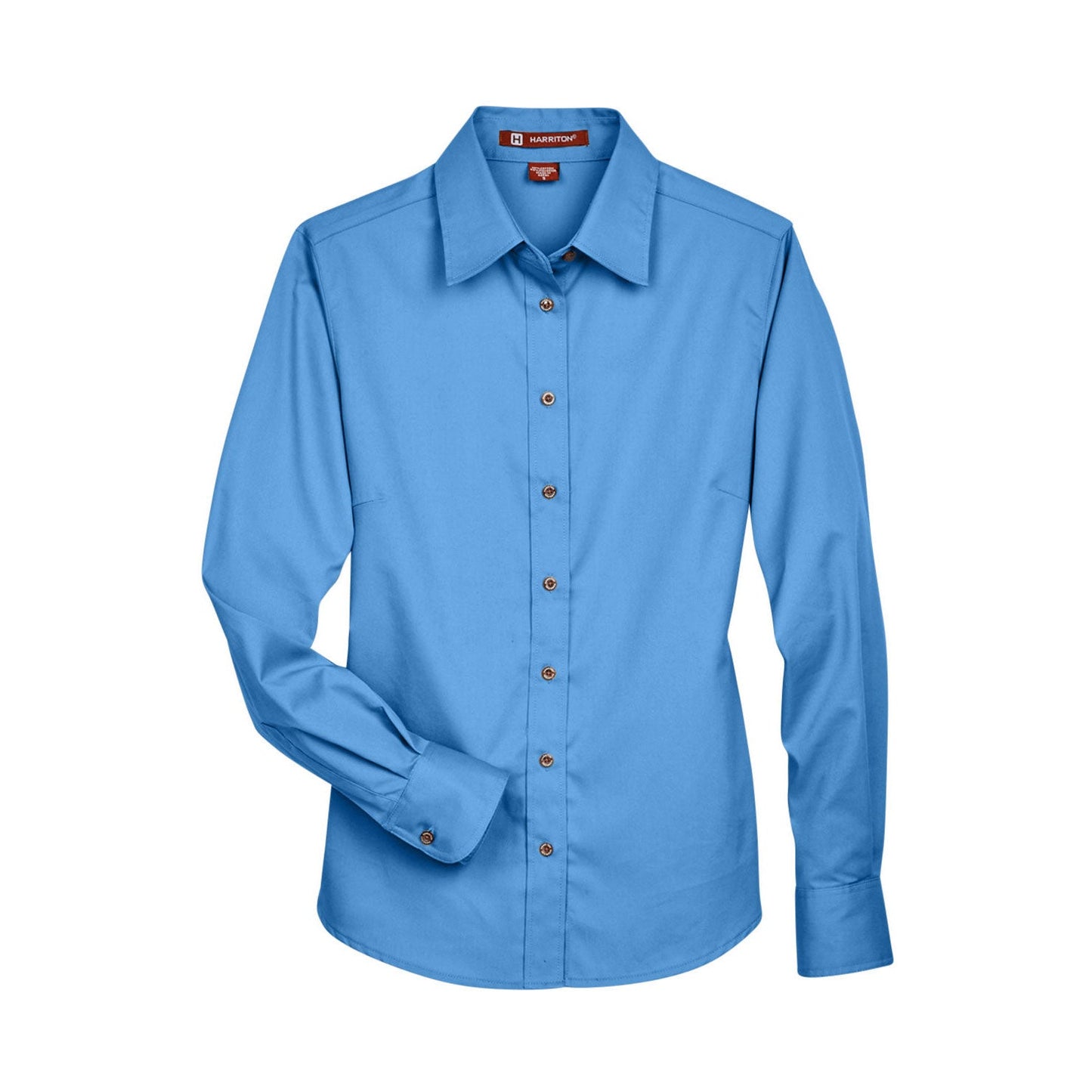 Black Button Up Shirts - Harriton - Easy Blend Twill