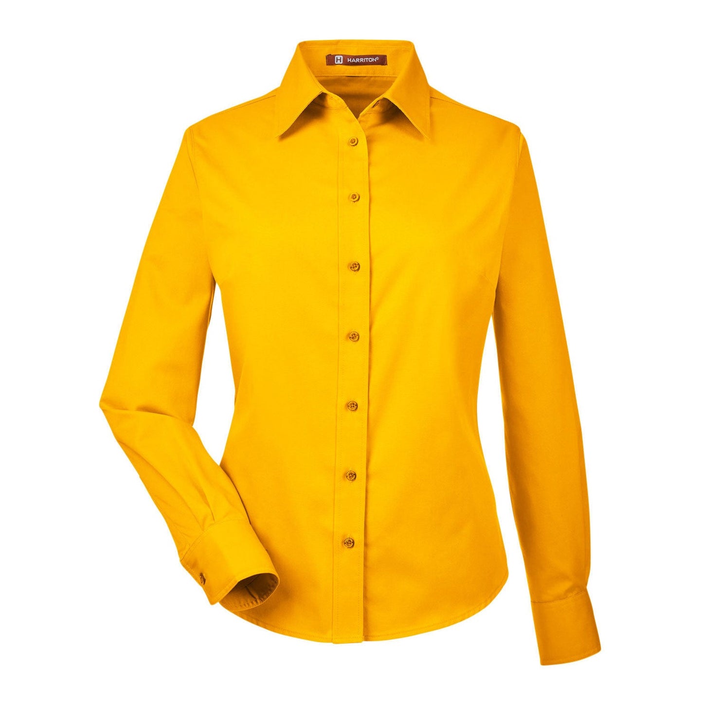 Black Button Up Shirts - Harriton - Easy Blend Twill