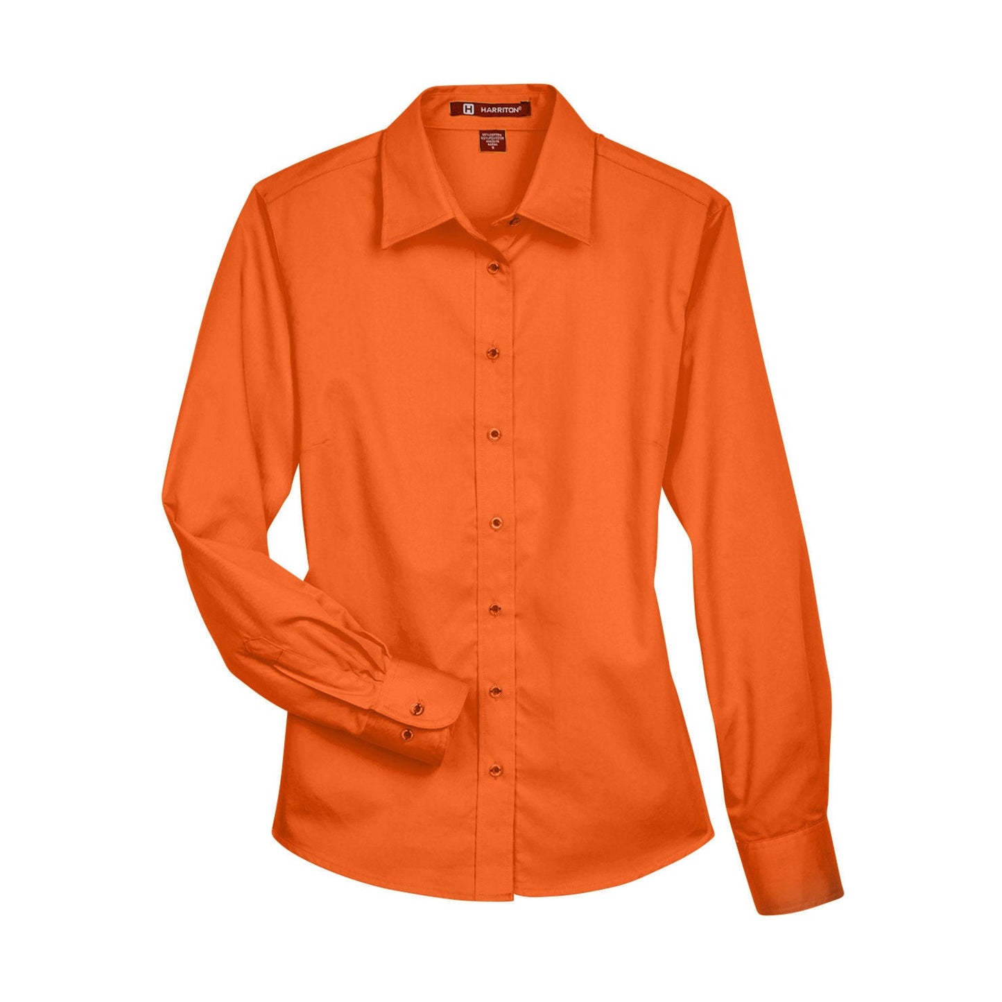Black Button Up Shirts - Harriton - Easy Blend Twill