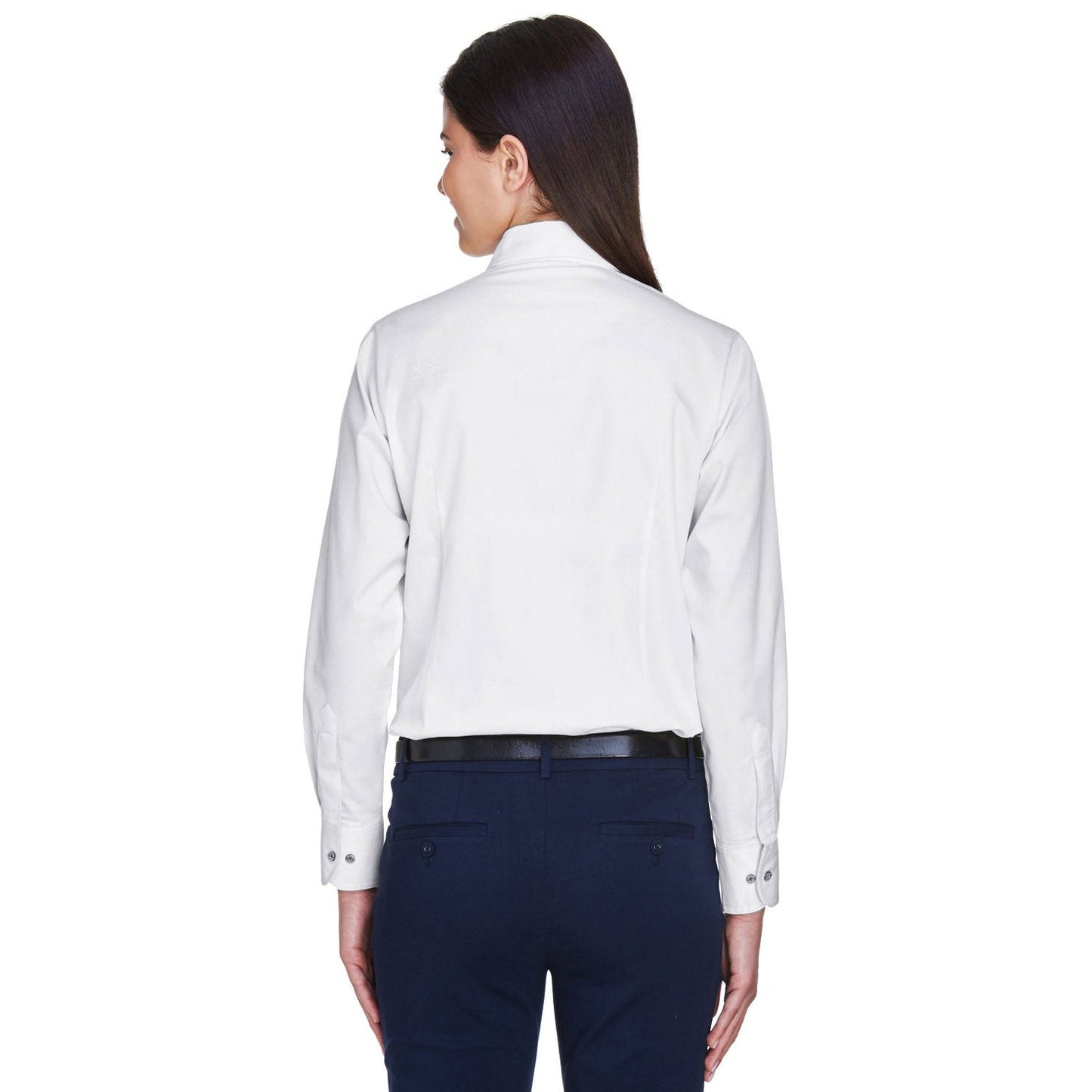 Black Button Up Shirts - Harriton - Easy Blend Twill