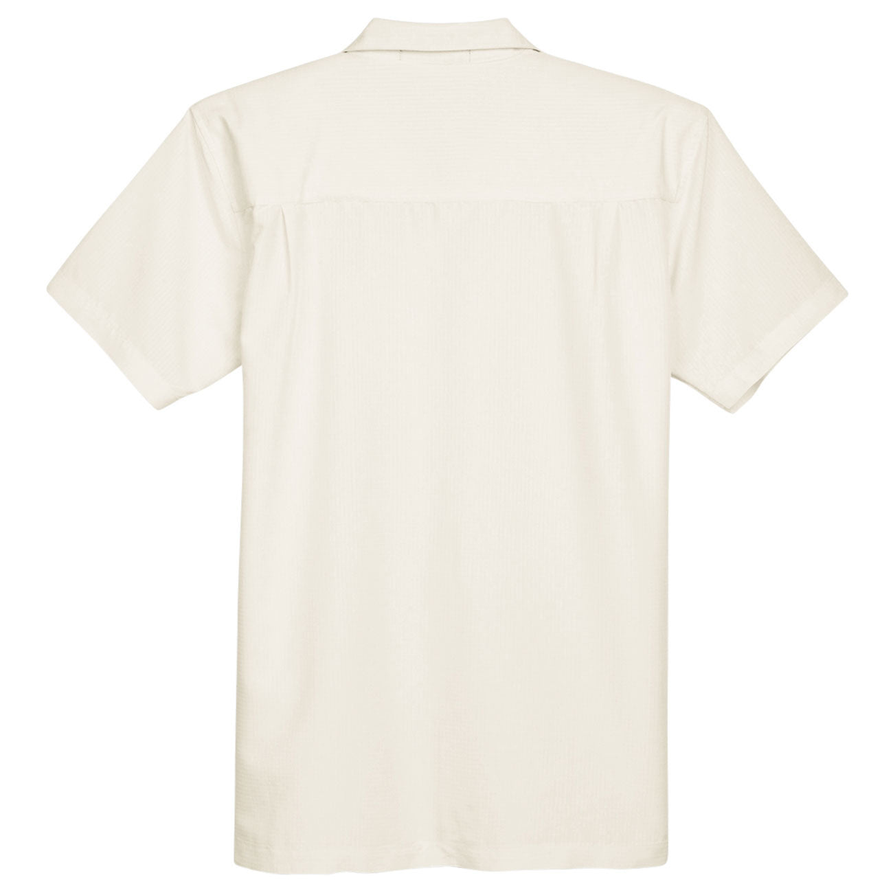 Black Button Up Shirt - Harriton - Textured Camp Style