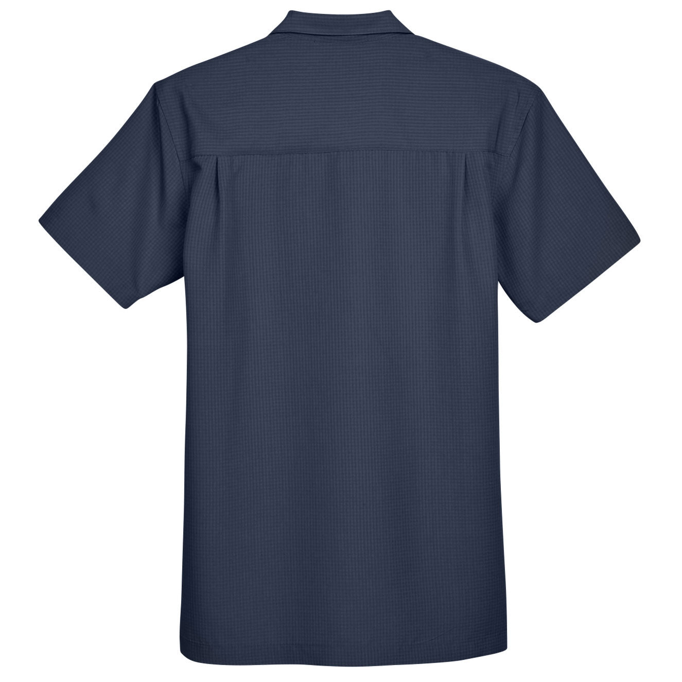 Black Button Up Shirt - Harriton - Textured Camp Style