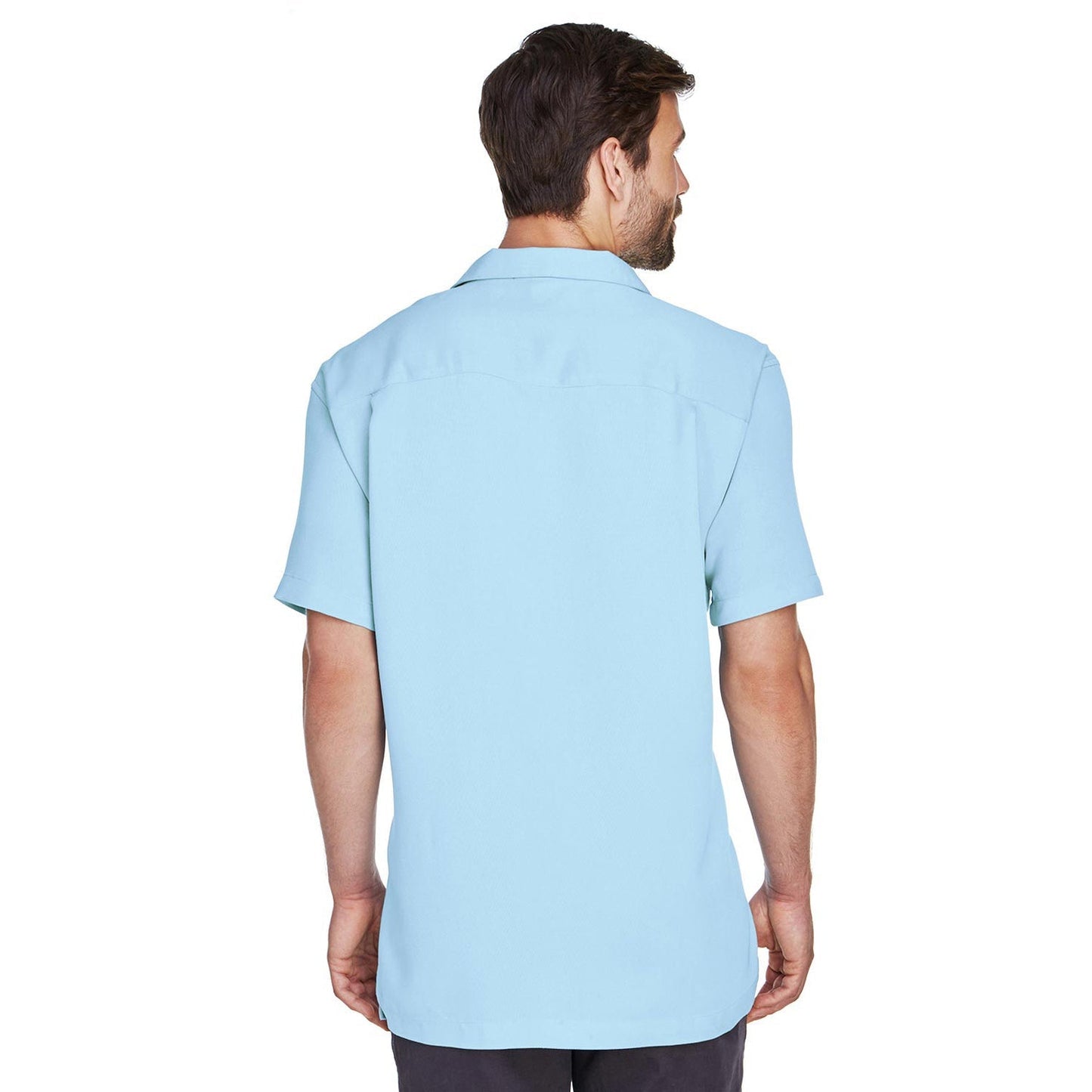 Black Button Up Shirts - Harriton - Cord Fabric