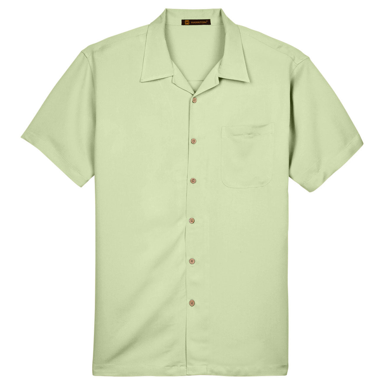 Black Button Up Shirts - Harriton - Cord Fabric