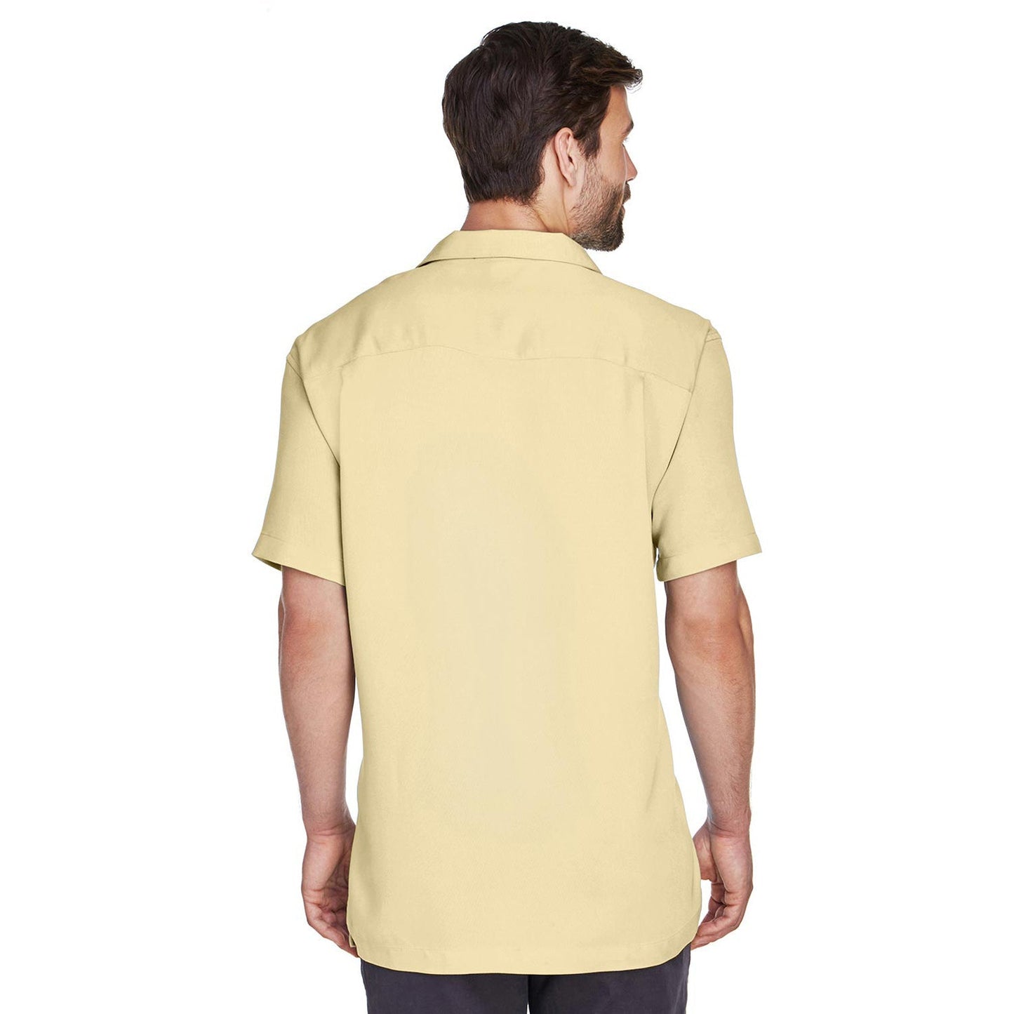 Black Button Up Shirts - Harriton - Cord Fabric