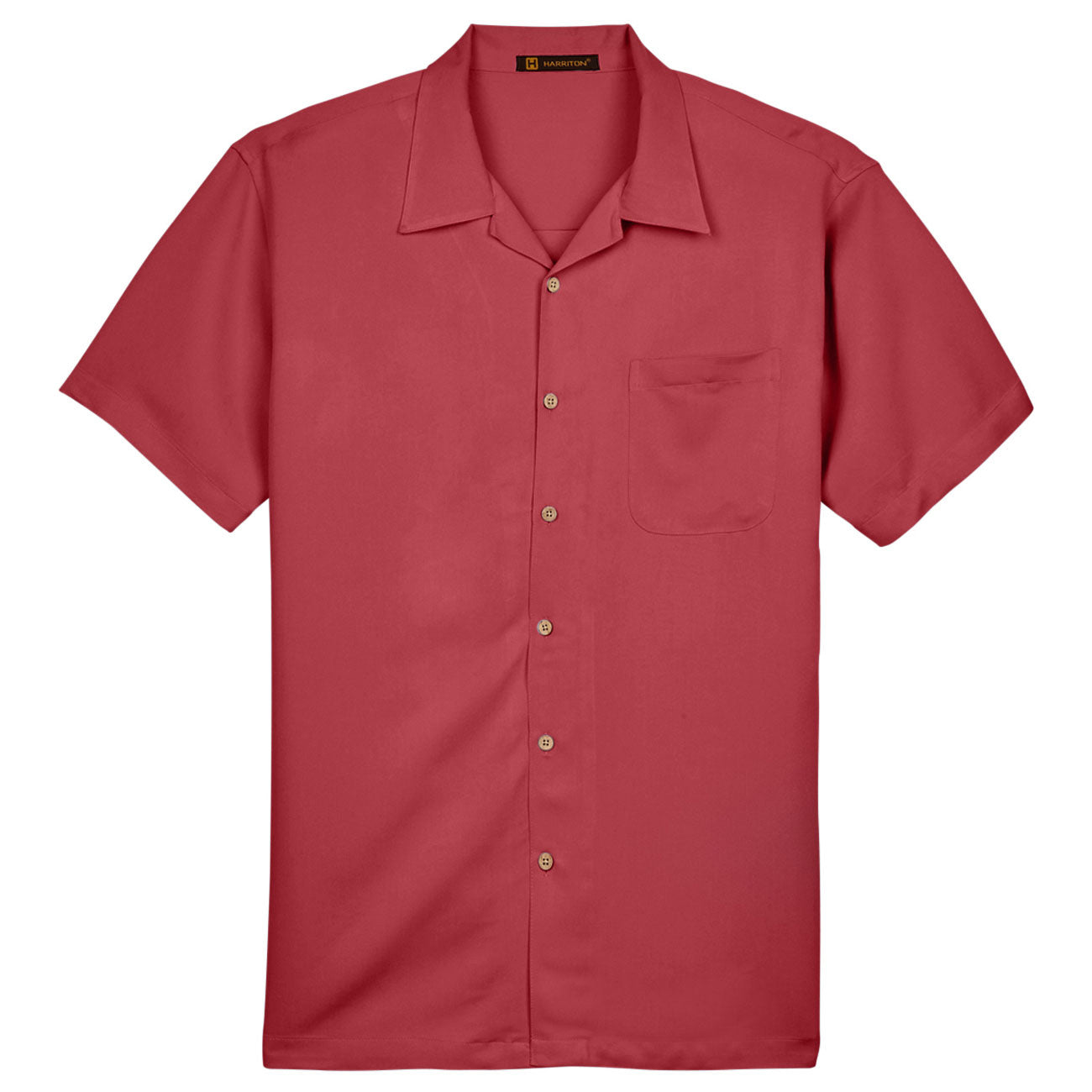 Black Button Up Shirts - Harriton - Cord Fabric