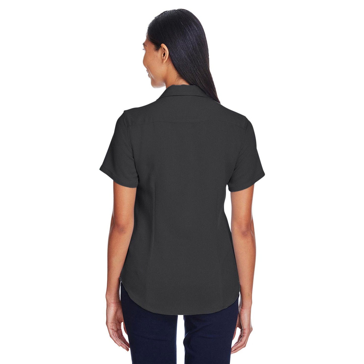 Black Button Up Shirts - Harriton - Stylish Fabric