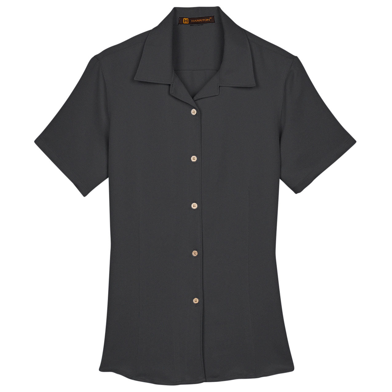 Black Button Up Shirts - Harriton - Stylish Fabric