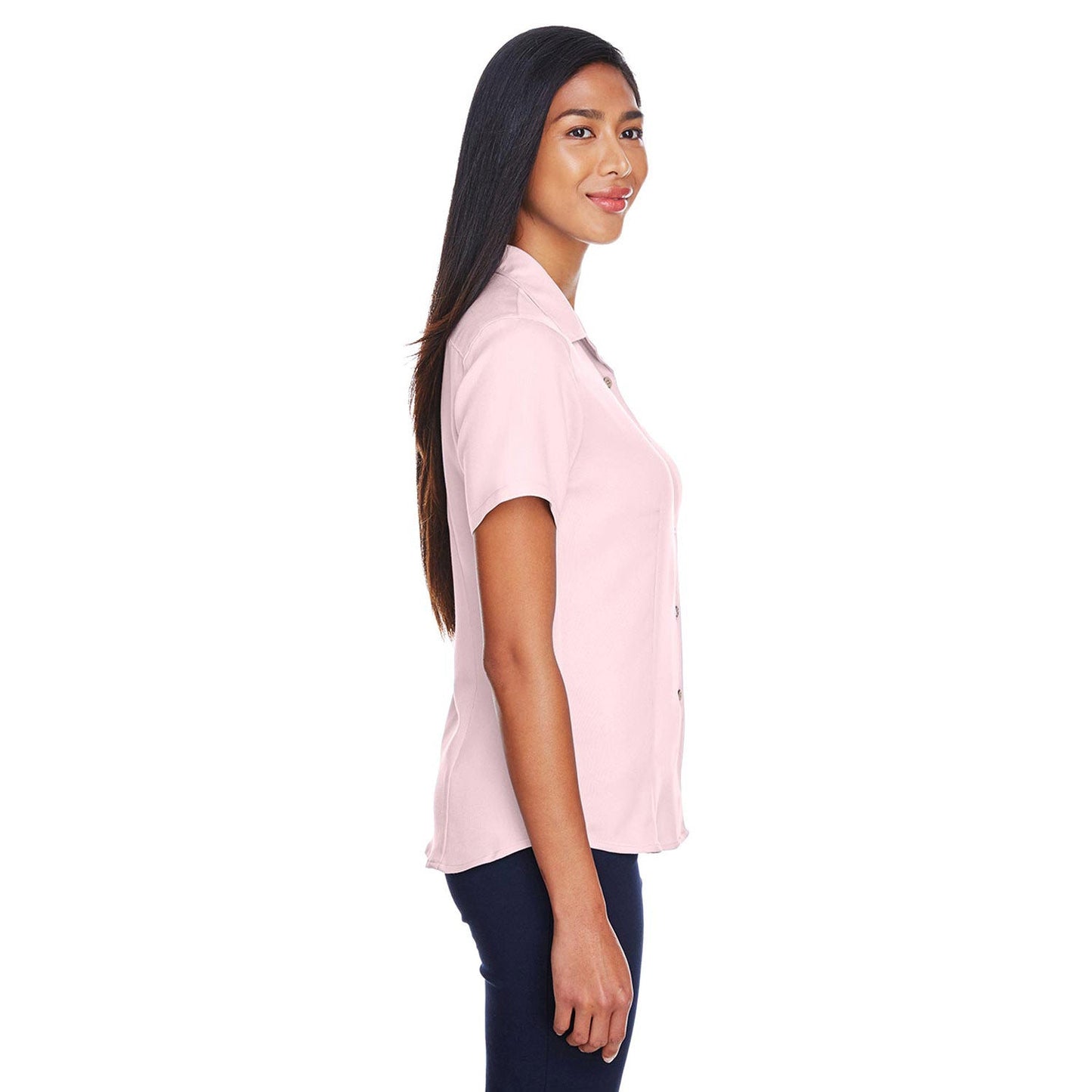 Black Button Up Shirts - Harriton - Stylish Fabric