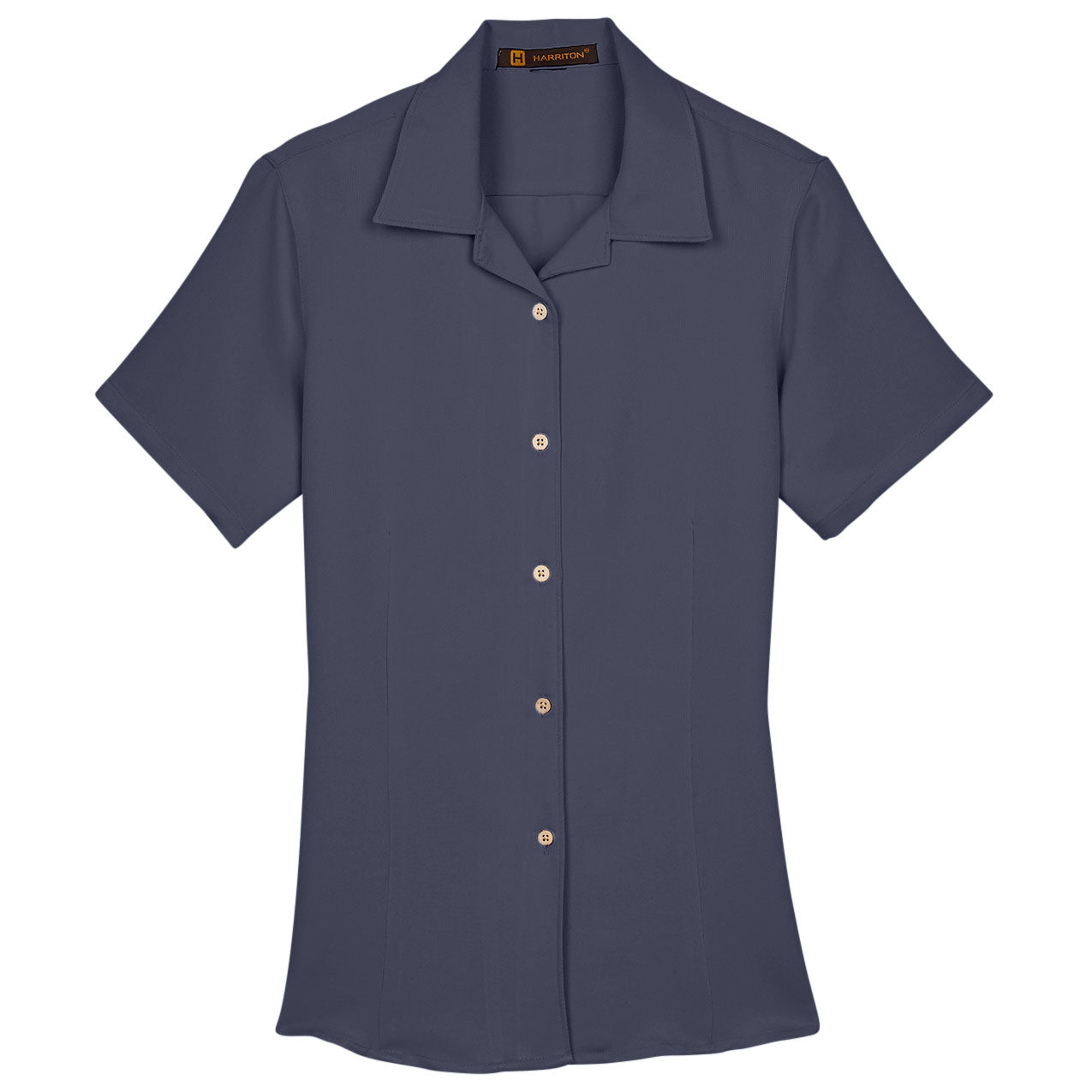 Black Button Up Shirts - Harriton - Stylish Fabric