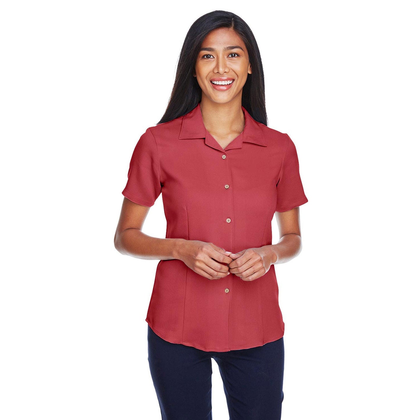 Black Button Up Shirts - Harriton - Stylish Fabric