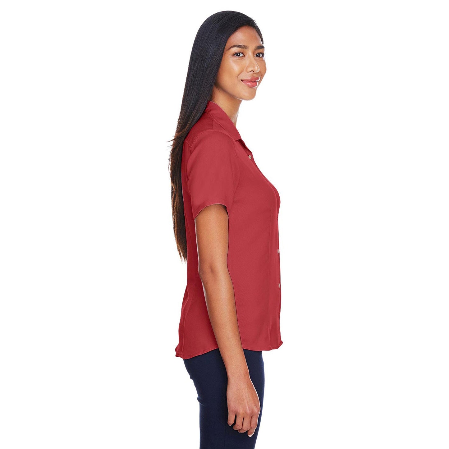 Black Button Up Shirts - Harriton - Stylish Fabric