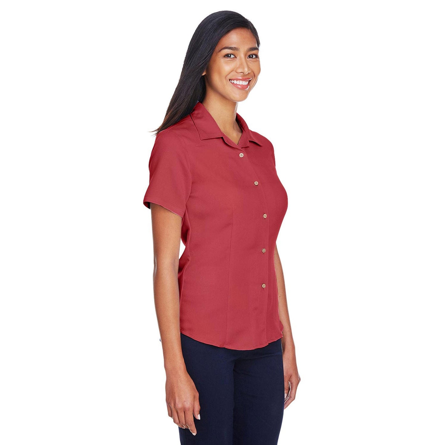 Black Button Up Shirts - Harriton - Stylish Fabric