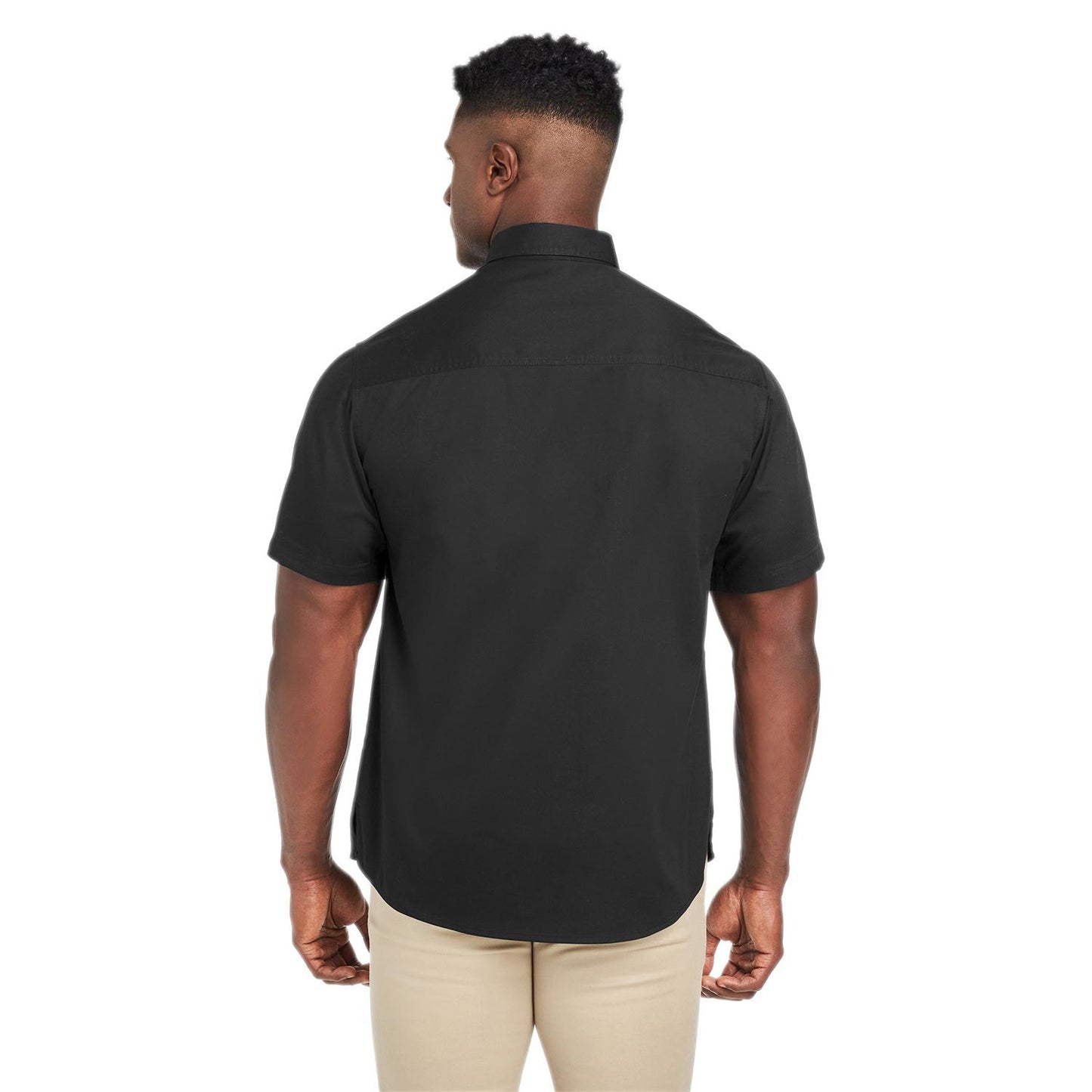 Black Button Up Shirt - Harriton - Wrinkle Resistant