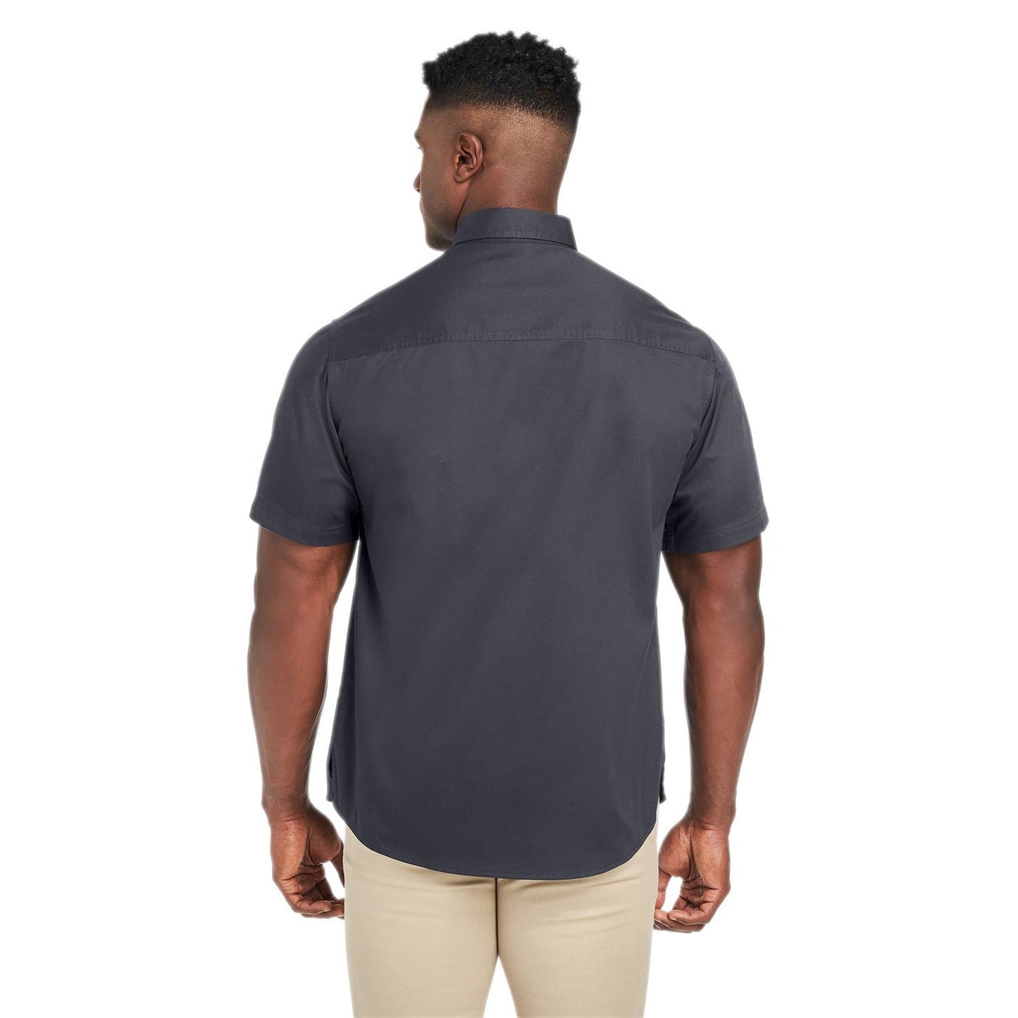 Black Button Up Shirt - Harriton - Wrinkle Resistant