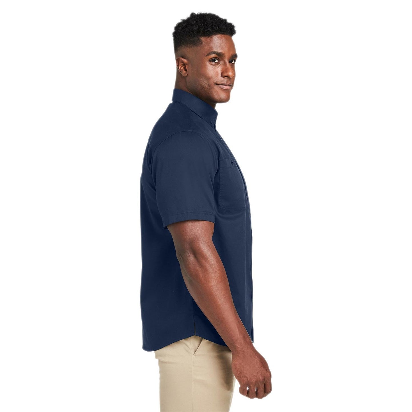 Black Button Up Shirt - Harriton - Wrinkle Resistant