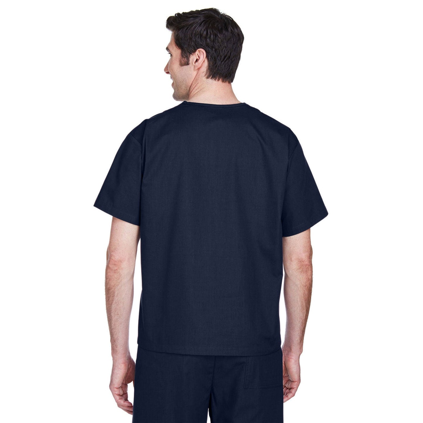 Black Scrub Tops - Harriton - Lightweight Cotton Blend