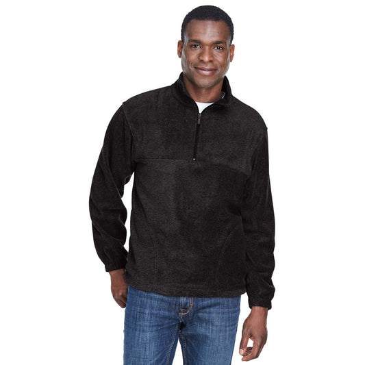 Black Jacket - Harriton - Soft Fleece Pullover - Comfortable Wear