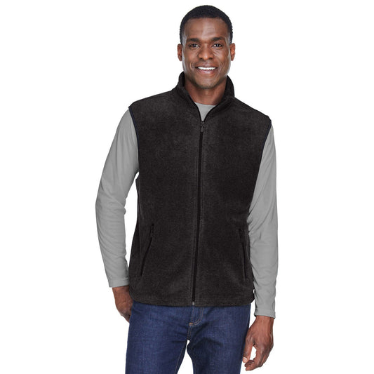 Black Vests - Harriton - Soft Polyester Fleece