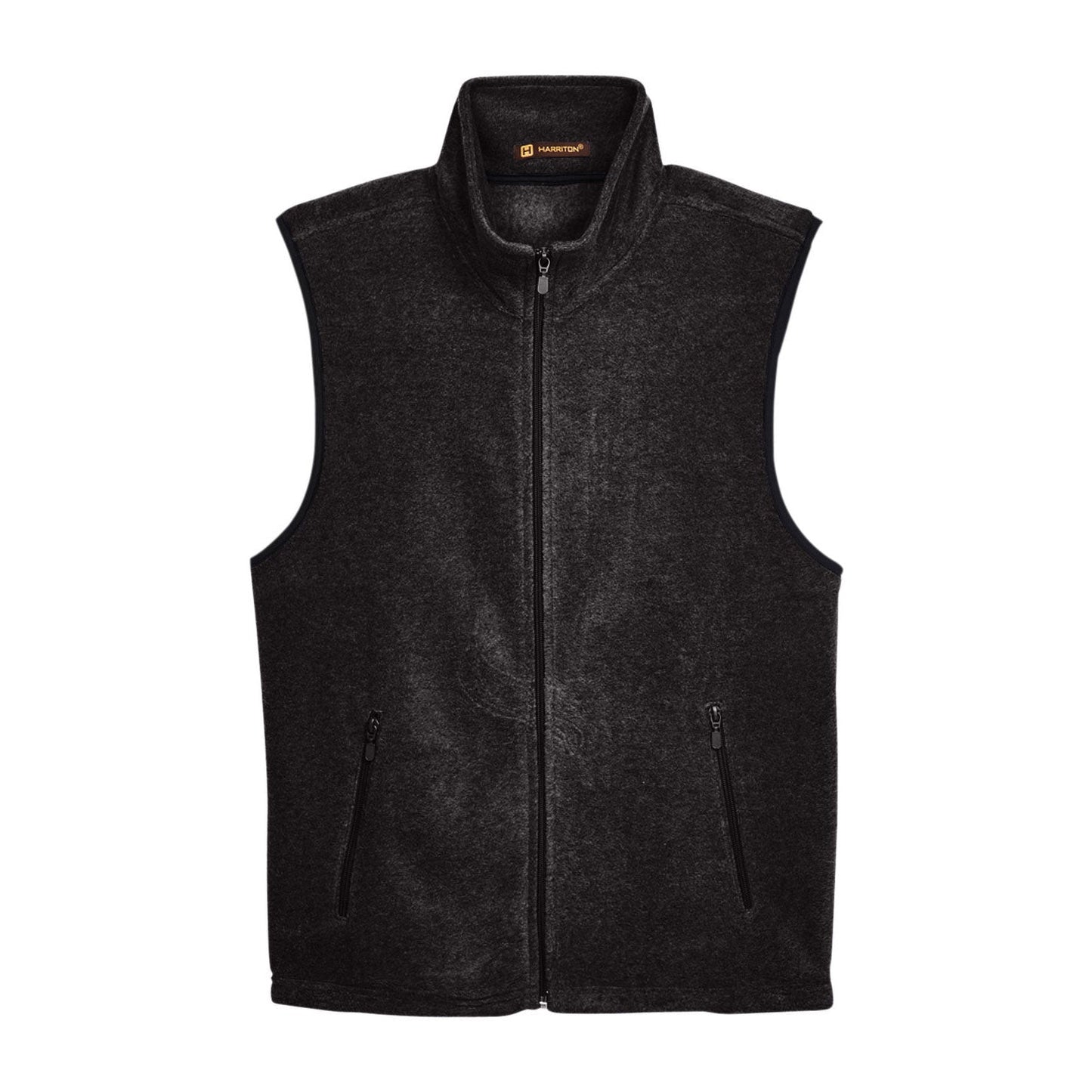 Black Vests - Harriton - Soft Polyester Fleece