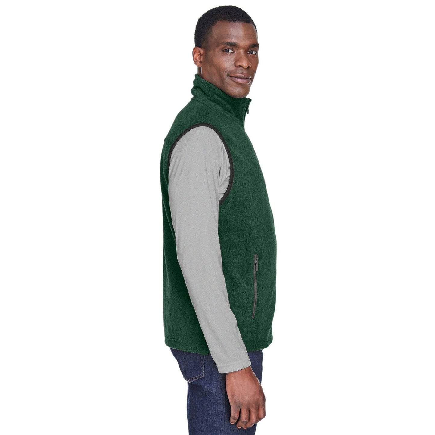 Black Vests - Harriton - Soft Polyester Fleece