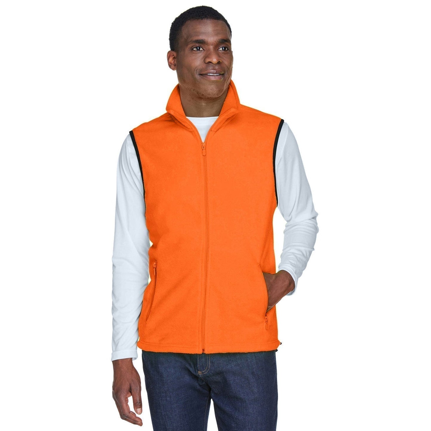 Black Vests - Harriton - Soft Polyester Fleece