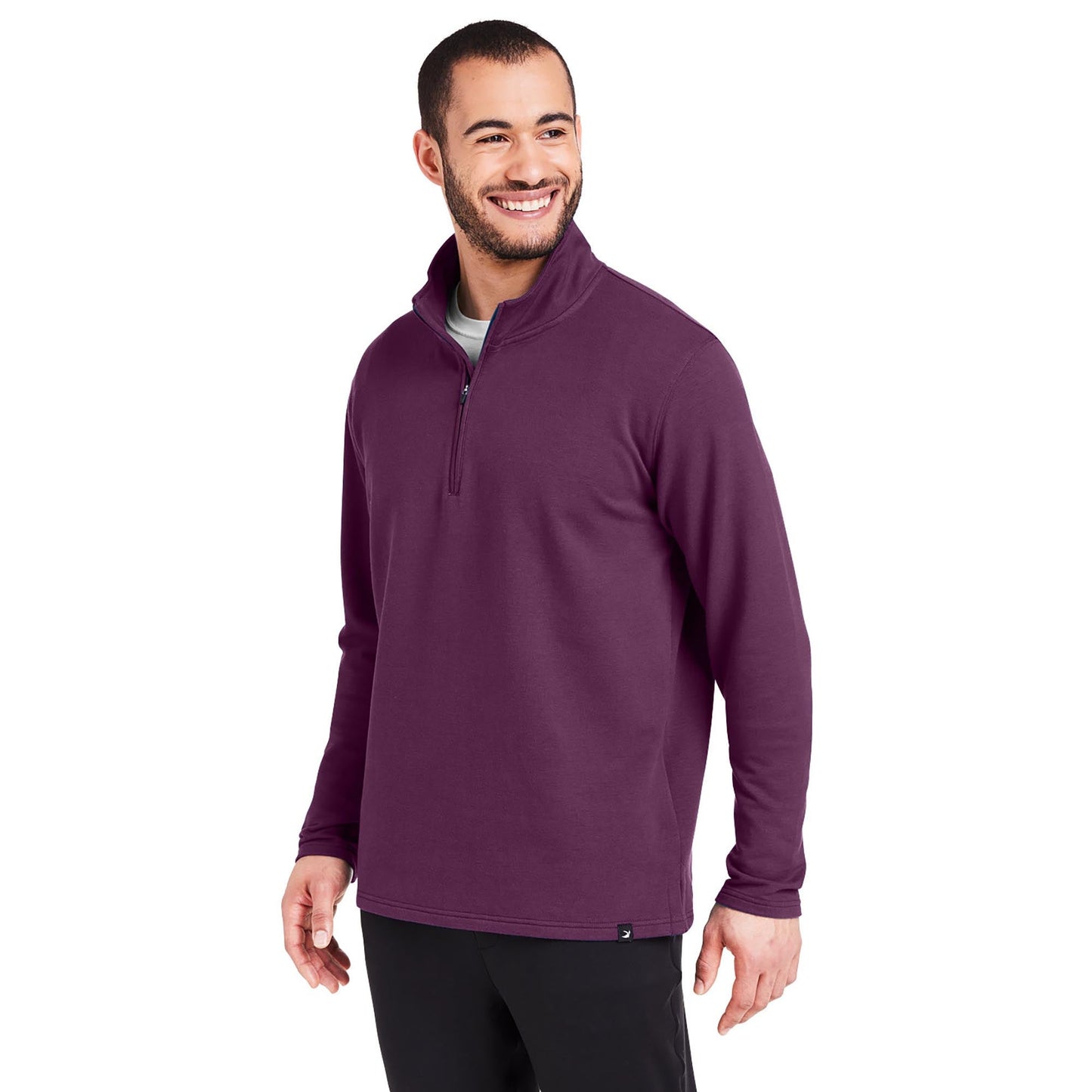 Black Sweatshirts - Cozy Quarter-Zip - Glyder - Soft Fleece