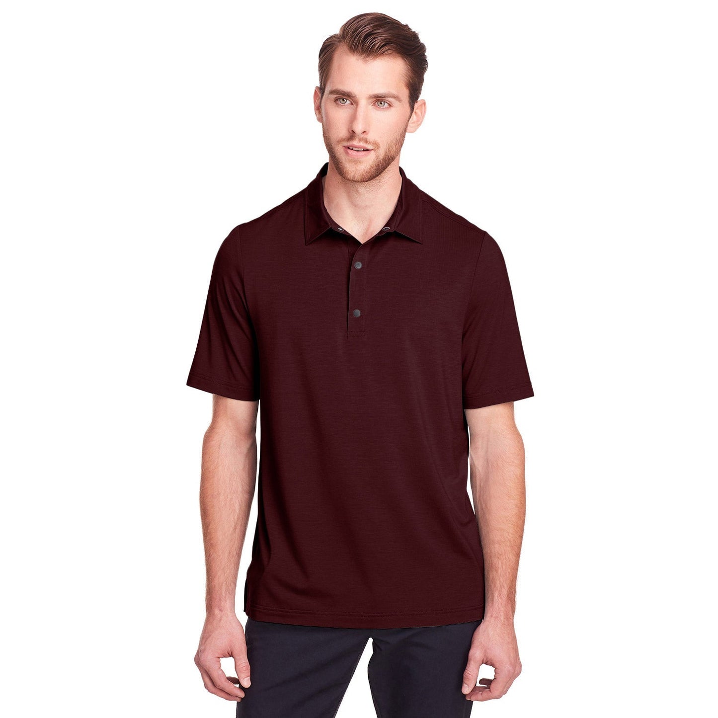 Black Polo Shirt - North End - Stretch Performance