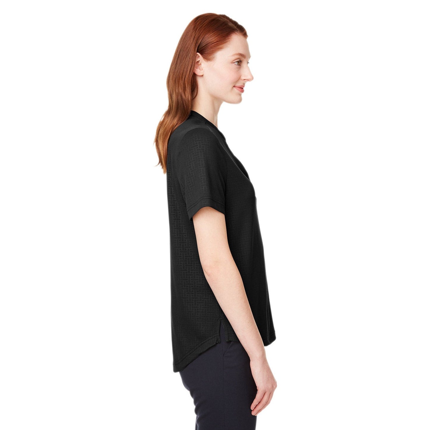 Black Henley Shirts - North End - Recycled Fabric