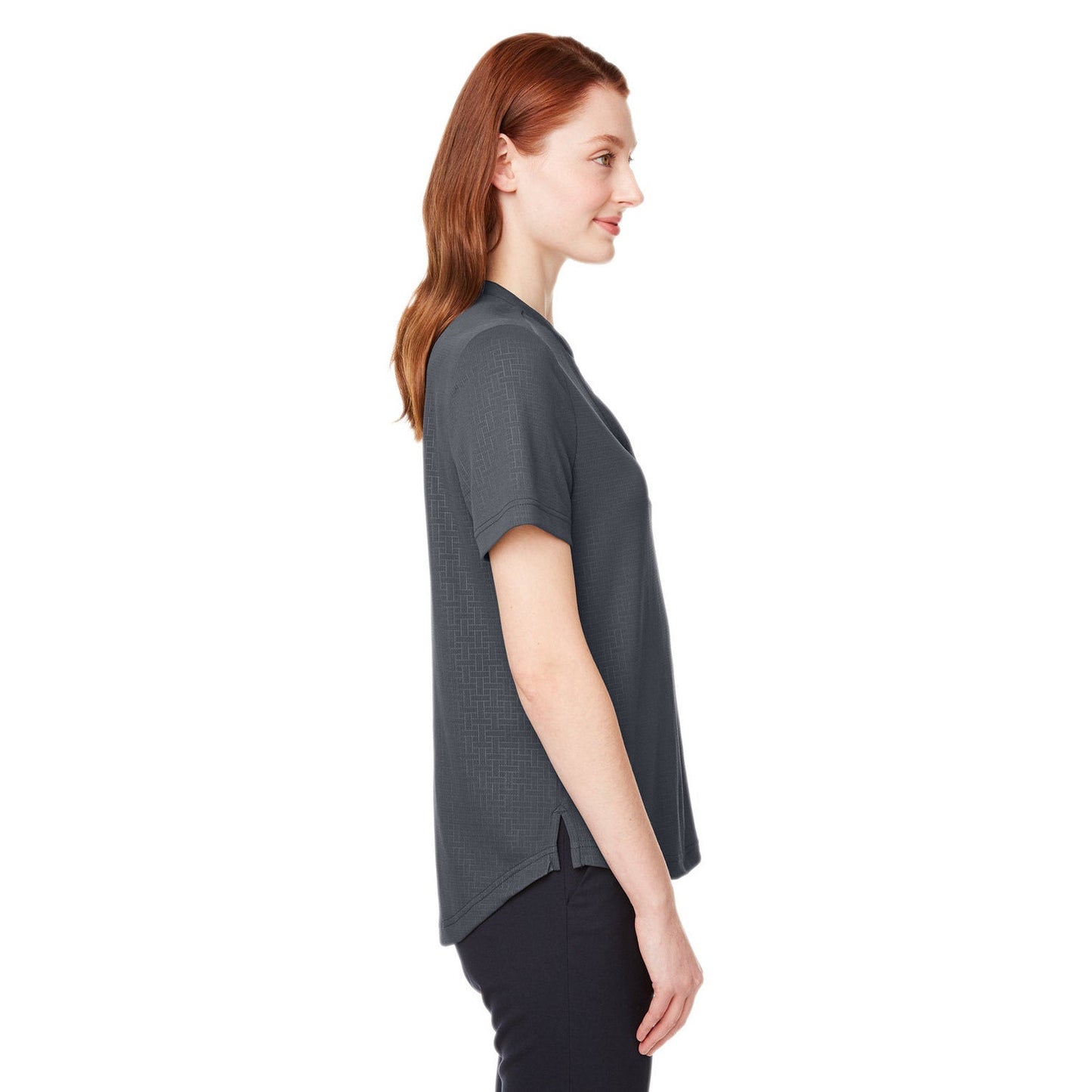 Black Henley Shirts - North End - Recycled Fabric